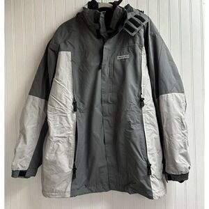 PRECISION MOUNTAIN WEAR Waterproof Ski‎ Snow Black Fleece Windbreaker Size XL